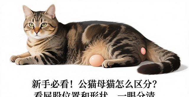 新手必看！公猫母猫怎么区分？看屁股位置和形状，一眼分清