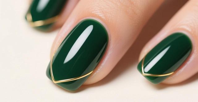 2026超显白的墨绿色美甲图片 黄皮必备高级感气质款