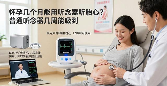 怀孕几个月能用听诊器听胎心？普通听诊器几周能听到