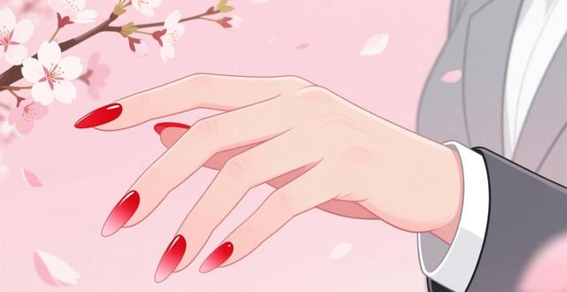 2020过年美甲渐变_春节美甲渐变_过年渐变美甲