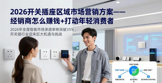 2026开关插座区域市场营销方案 经销商怎么赚钱+打动年轻消费者