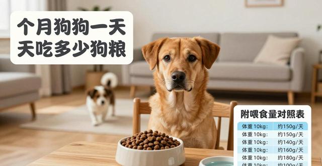 六个月狗狗一天吃多少狗粮 附喂食量对照表