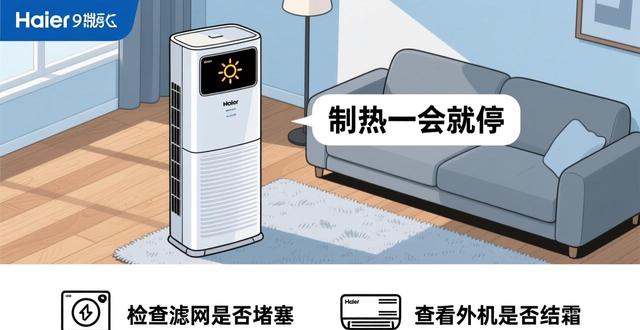 海尔空调制热显示什么图标_海尔空调制热显示e2怎么解决_海尔空调制热故障图标