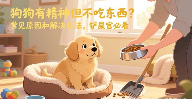 狗狗有精神但不吃东西？常见原因和解决办法，铲屎官必看