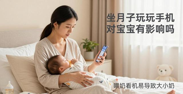 坐月子玩手机对宝宝有影响吗 喂奶看手机易导致大小奶