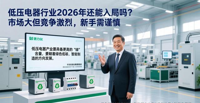 低压电器行业2026年还能入局吗？市场大但竞争激烈，新手需谨慎