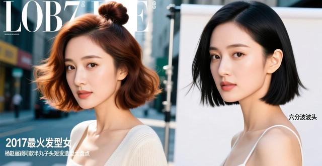 2017最火发型女 杨幂赵丽颖同款半丸子头短发造型大盘点