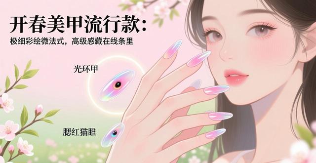 美甲流行款_流行美甲款式推荐_流行美甲款式2023