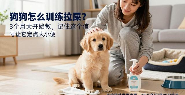 狗狗怎么训练拉屎？3个月大开始教，记住这个信号让它定点大小便