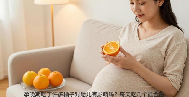 孕晚期吃了好多橘子对胎儿有影响吗？每天吃几个最合适