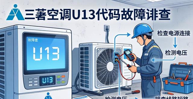 三菱电机空调故障代码u3_三菱空调显示u3是什故障_三菱空调故障代码U13