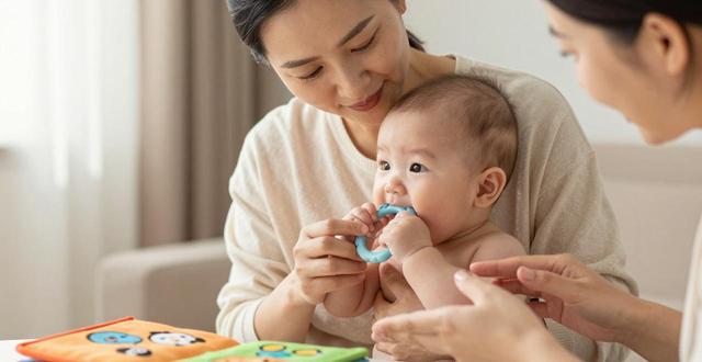 五个月宝宝为啥总爱啃大人脸？是成长信号，这样回应才对