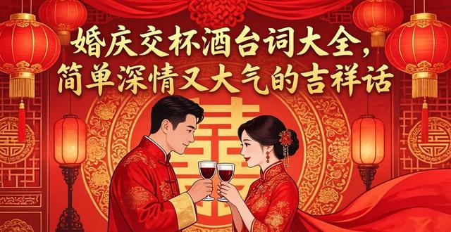 婚庆交杯酒台词大全，简单深情又大气的吉祥话