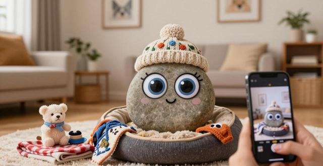 年轻人开始养狗狗石头当宠物，不用遛不拆家，主打一个省心陪伴