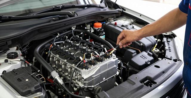 吉利美日之星分电器安装教程 正时标记对准方法