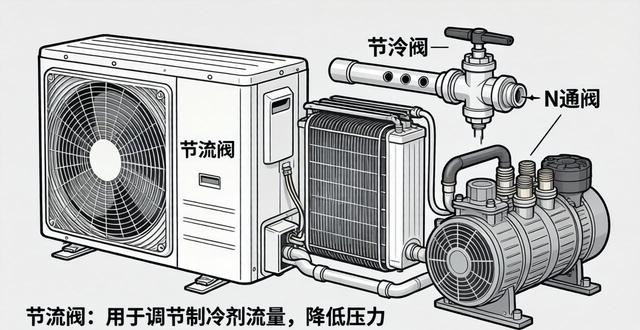 图解空调外机核心部件 压缩机冷凝器作用一次搞懂