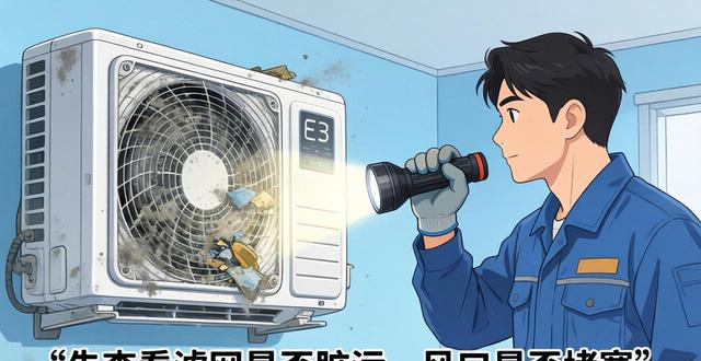 三洋空调故障代码大全，常见E1/P03代码解析