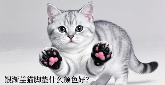 银渐层猫脚垫什么颜色好？黑脚垫粉肉垫都是正常的