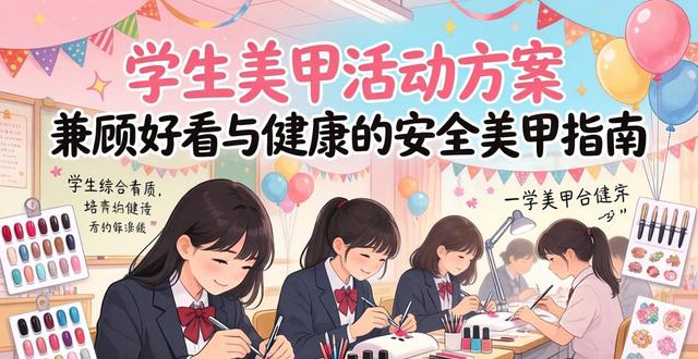 学生美甲活动方案 兼顾好看与健康的安全美甲指南