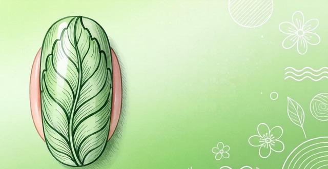 2026春天树叶绿美甲图 显白嫩绿新款爆款图案