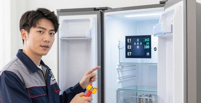 松下变频冰箱故障代码E1/E2/E7/H是什么意思，师傅教你快速看懂