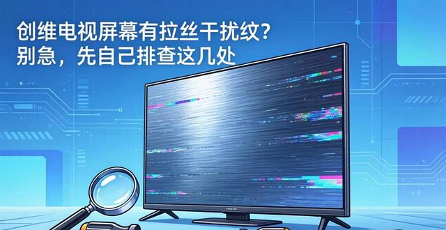 创维电视屏幕有拉丝干扰纹？别急，先自己排查这几处