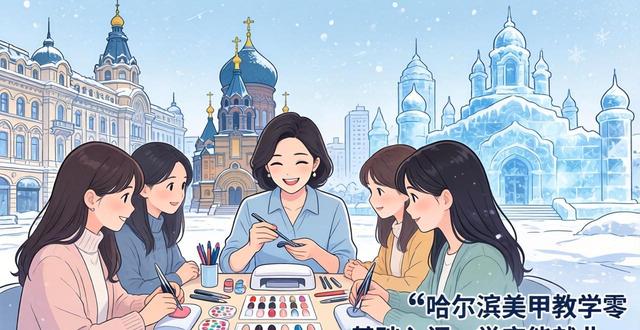 哈尔滨美甲教学零基础入门，学完能就业