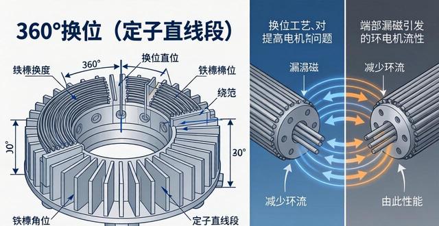 发电机线棒换位技术解析 为什么要换位及换位方式