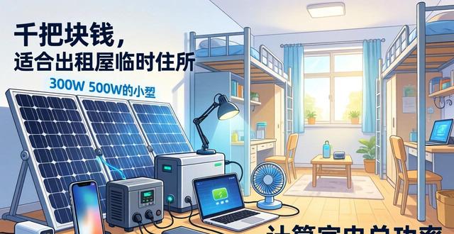 家庭太阳能发电系统价格从一千到几万，看功率配置