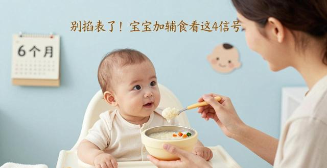 别掐表了！宝宝加辅食不看日历看这4个信号，错过坑娃