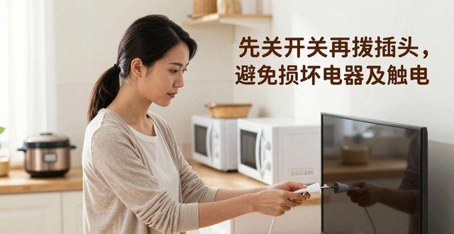 家用电器电源开关顺序_家里电器开关_使用家用电器时,是先打开开关,还是先插上电源?