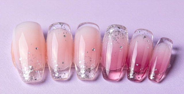 美甲透明渐变_透明美甲渐变怎么做_透明美甲渐变图片