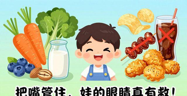 把嘴管住，娃的眼睛真有救！吃对这5样，后悔没早看到