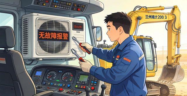 兰州挖掘机修理 日立200-3空调不制冷压缩机不转_日立压缩机维修_兰州市日立挖掘机维修