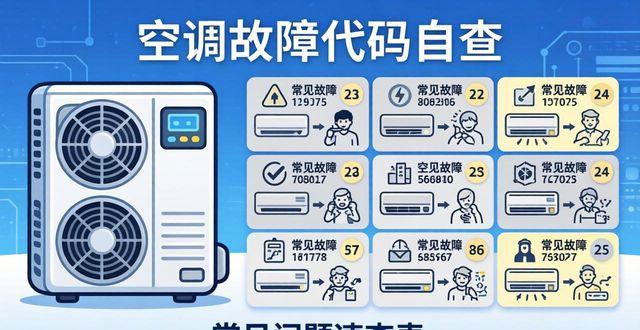24种空调故障代码_空调故障代码_空调系统故障码