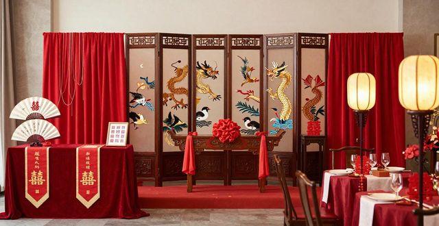 婚庆中式布置_中式婚礼婚庆布置_中式婚礼布场设计图