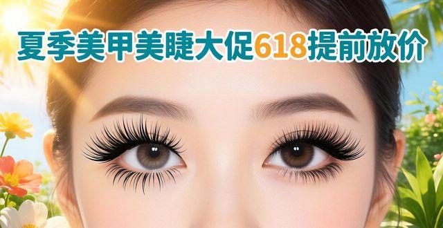 夏季美甲美睫大促618提前放价