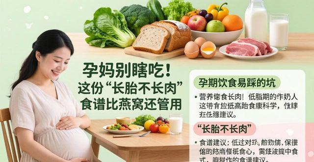孕妈别瞎吃！这份“长胎不长肉”食谱比燕窝还管用
