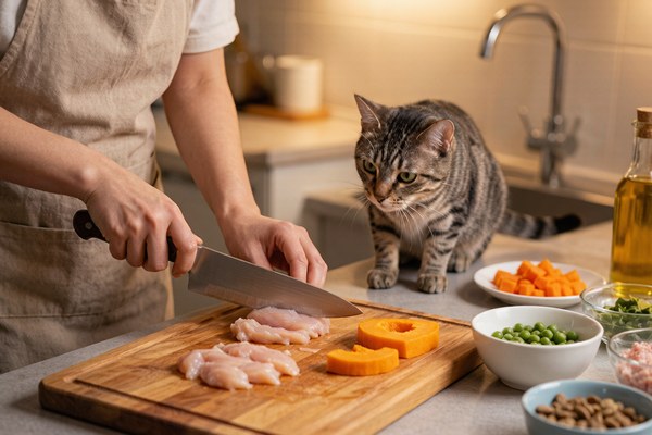 猫粮一年涨了三次价，我咬牙学做猫饭，两个月后的体检单让我松了口气