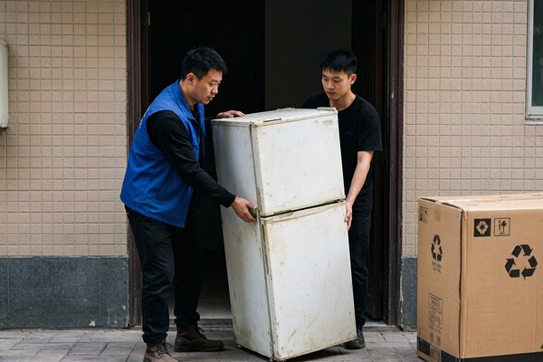 以旧换新买了台冰箱，旧机抵了四百，我拆开
