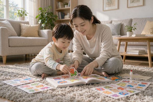 孩子沉迷贴纸书,我从阻止到陪玩才明白问题在哪